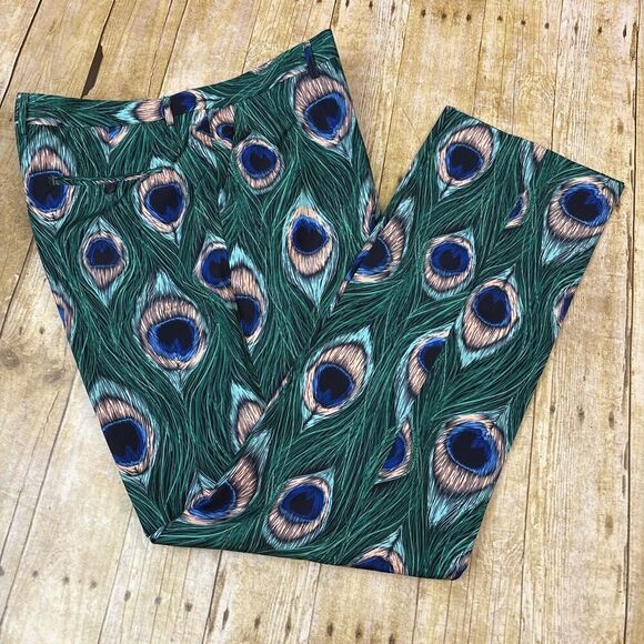 Shinesty Pants Loud Golf Pants Peacock Feather Pattern 40X35 (40X33)